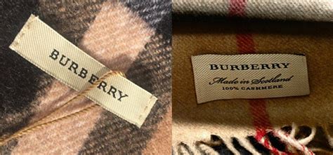 étiquette burberry vrai ou faux